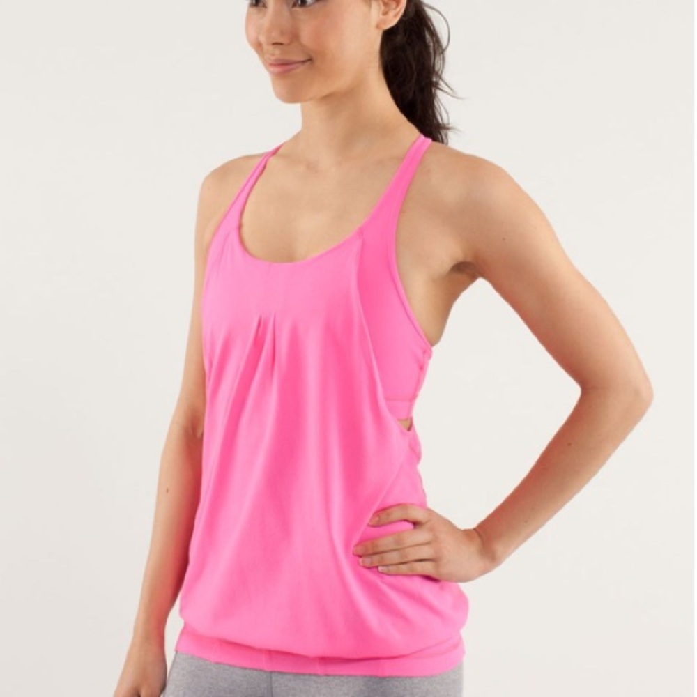 Lululemon Hot Pink Practice Freely Tank Top